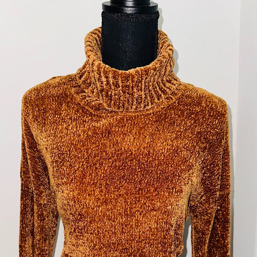 Pink Rose Turtleneck Sweater